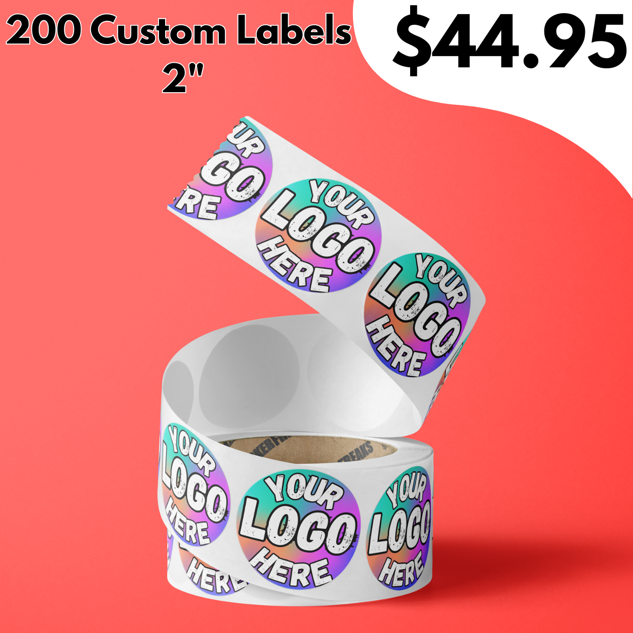 200ct 2" Custom Labels