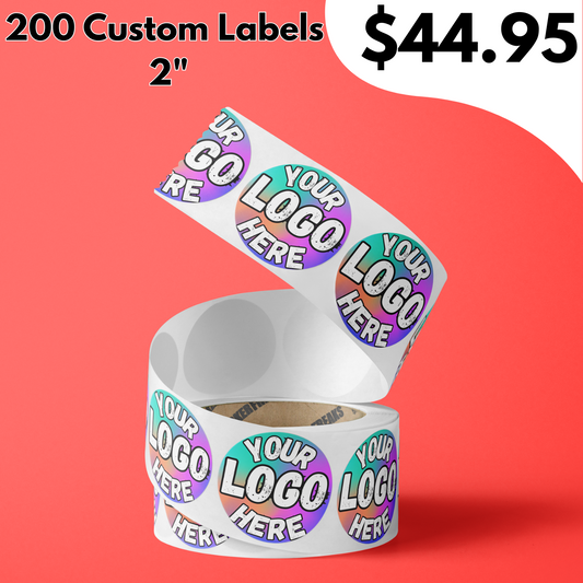 200ct 2" Custom Labels