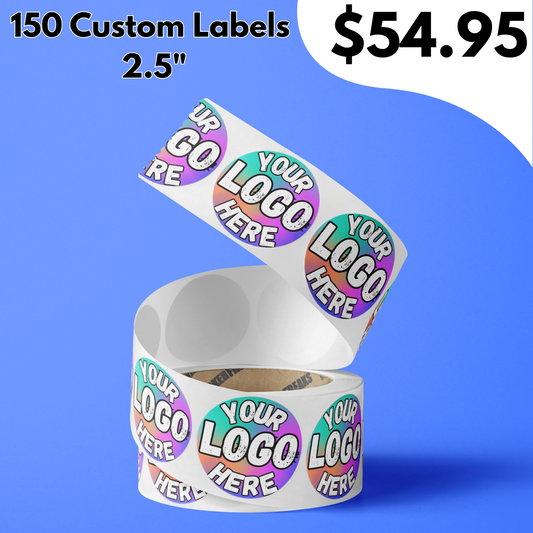 150ct, 2.5" Custom Labels